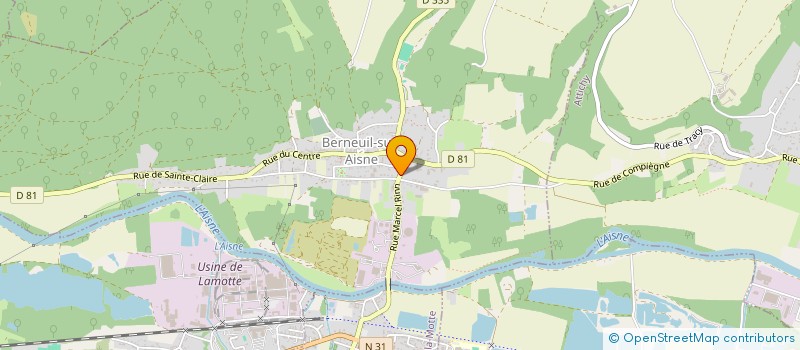 localisation de l'entreprise MONSIEUR JEAN-CLAUDE AIRAULT  BERNEUIL-SUR-AISNE