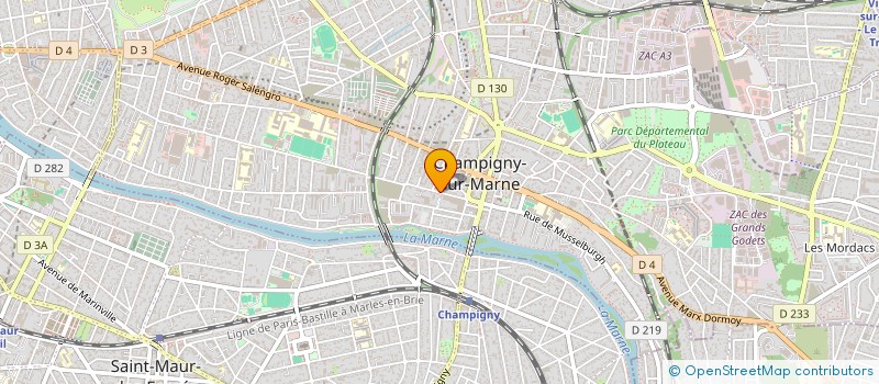 localisation de l'entreprise MONSIEUR JEAN-CLAUDE ALVES à CHAMPIGNY-SUR-MARNE