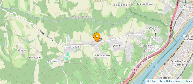 localisation de l'entreprise MONSIEUR JEAN-CLAUDE ANDRE MARTIN à SAINT-CYR-SUR-LE-RHONE