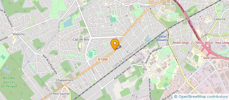 localisation de l'entreprise MONSIEUR JEAN CLAUDE ANTOINE  PESSAC