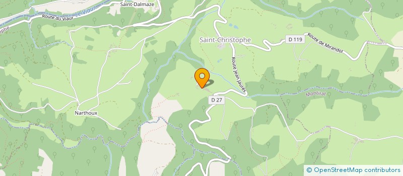 localisation de l'entreprise MONSIEUR JEAN-CLAUDE ARNAL  SAINT-CHRISTOPHE