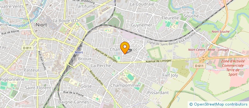 localisation de l'entreprise MONSIEUR JEAN-CLAUDE ATINDEHOU  NIORT