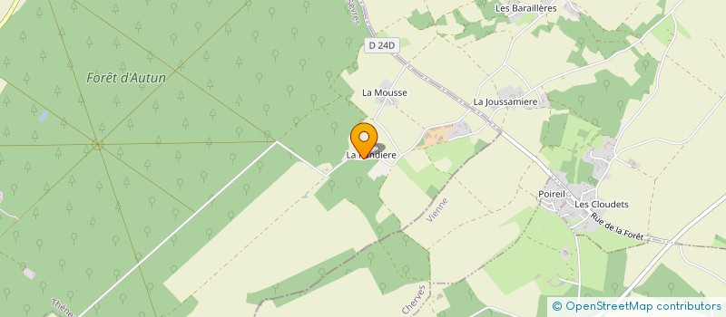 localisation de l'entreprise MONSIEUR JEAN CLAUDE AUBENEAU  THENEZAY