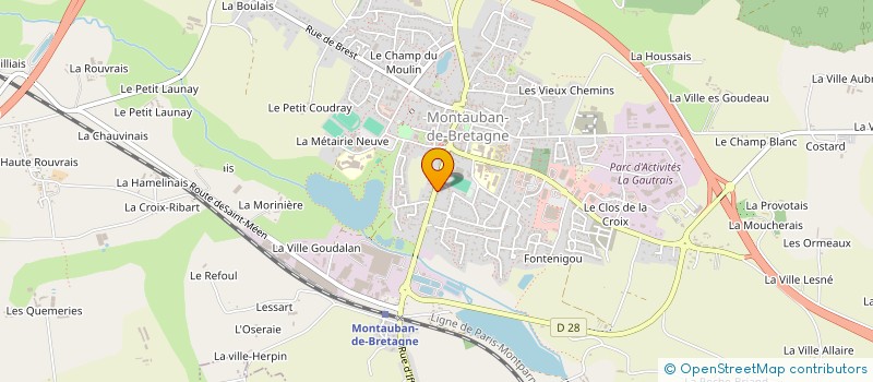 localisation de l'entreprise MONSIEUR JEAN-CLAUDE AUBRY  MONTAUBAN-DE-BRETAGNE