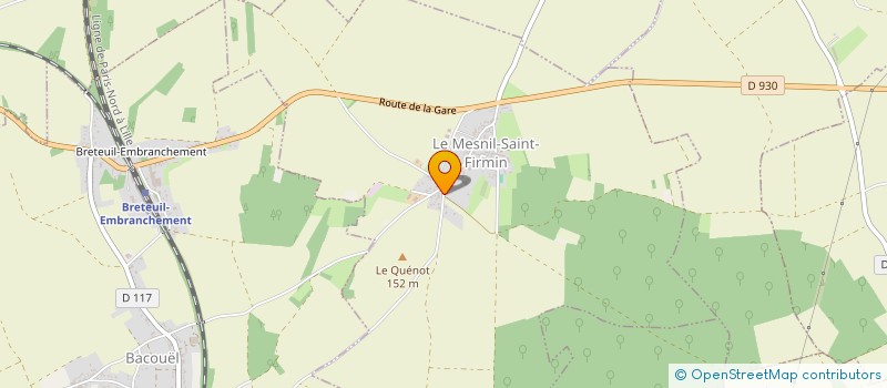 localisation de l'entreprise MONSIEUR JEAN-CLAUDE AUVRE  LE MESNIL-SAINT-FIRMIN