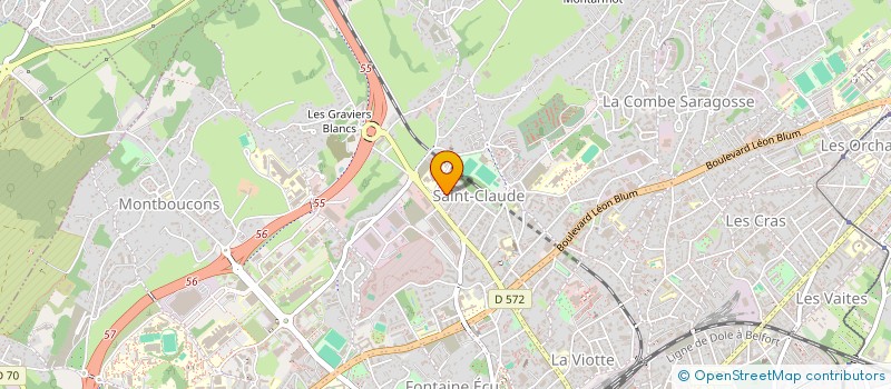 localisation de l'entreprise MONSIEUR JEAN CLAUDE AZITA KITONDO  BESANCON