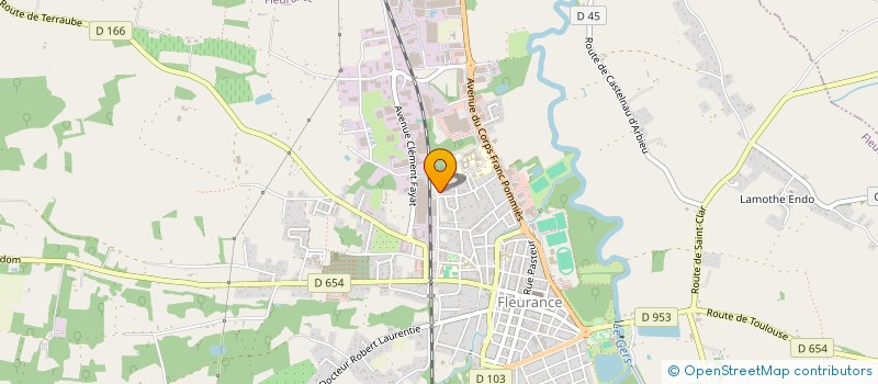 localisation de l'entreprise MONSIEUR JEAN-CLAUDE AZZOLA  FLEURANCE