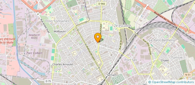 localisation de l'entreprise MONSIEUR JEAN-CLAUDE BALANDIER  REIMS