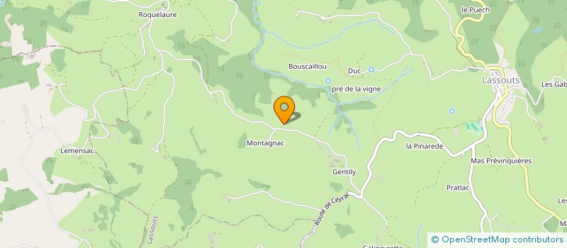 localisation de l'entreprise MONSIEUR JEAN-CLAUDE BALITRAND  LASSOUTS