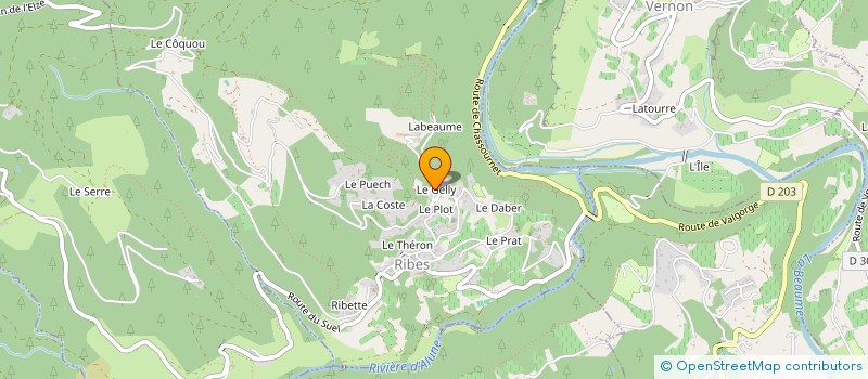 localisation de l'entreprise MONSIEUR JEAN-CLAUDE BALMELLE  RIBES