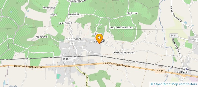 localisation de l'entreprise MONSIEUR JEAN-CLAUDE BANIZETTE  MONTCARET