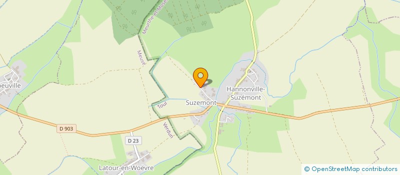 localisation de l'entreprise MONSIEUR JEAN-CLAUDE BAPTISTE  HANNONVILLE-SUZEMONT