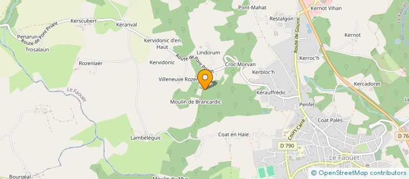 localisation de l'entreprise MONSIEUR JEAN-CLAUDE BARAN  LE FAOUET