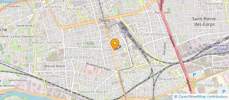 localisation de l'entreprise MONSIEUR JEAN-CLAUDE BARRIER  TOURS