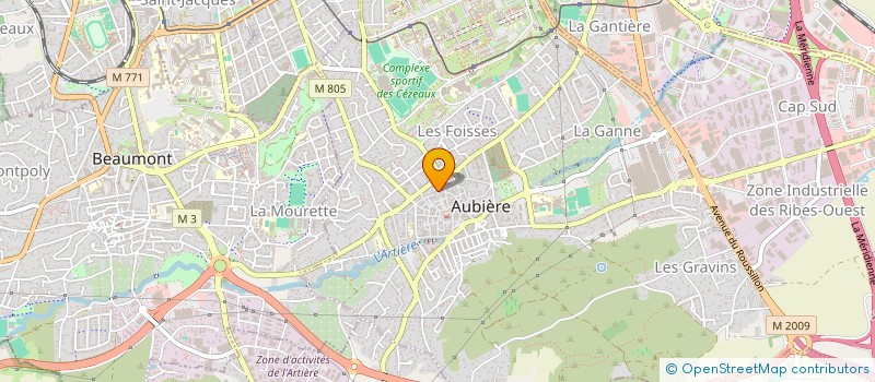 localisation de l'entreprise MONSIEUR JEAN-CLAUDE BARRIER  AUBIERE