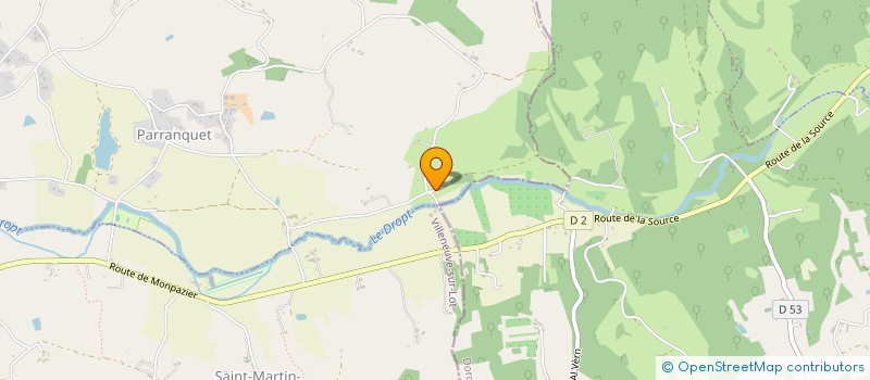 localisation de l'entreprise MONSIEUR JEAN-CLAUDE BARTHELEMOT  PARRANQUET