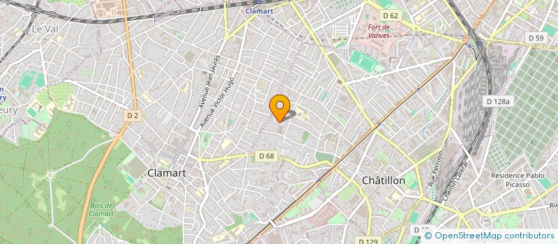 localisation de l'entreprise MONSIEUR JEAN CLAUDE BARTNICKI  CHATILLON