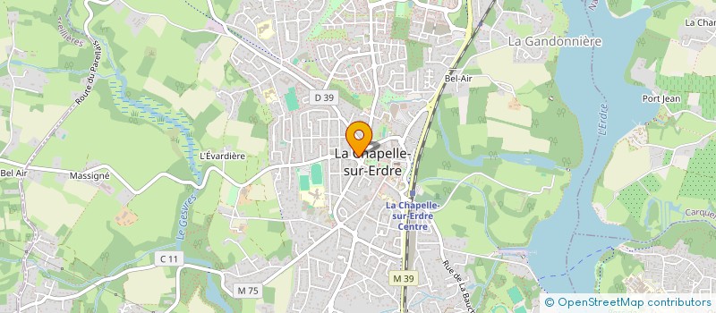 localisation de l'entreprise MONSIEUR JEAN CLAUDE BAUDURET  LA CHAPELLE-SUR-ERDRE