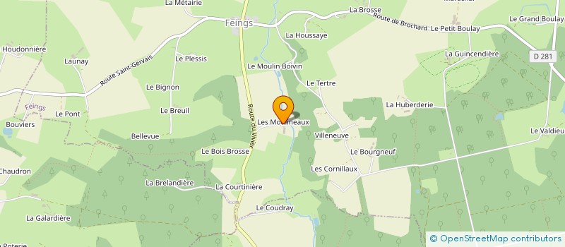 localisation de l'entreprise MONSIEUR JEAN-CLAUDE BEAUDOIRE à FEINGS