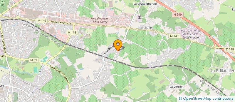 localisation de l'entreprise MONSIEUR JEAN-CLAUDE BEILVERT  VERTOU