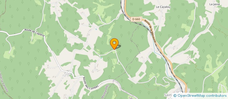 localisation de l'entreprise MONSIEUR JEAN CLAUDE BELLEDENT  CAPDROT