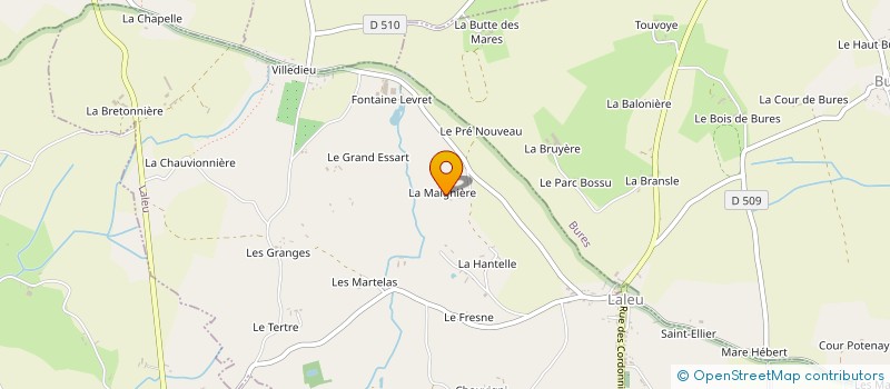 localisation de l'entreprise MONSIEUR JEAN CLAUDE BENARD à LALEU