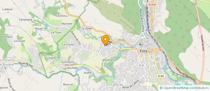 localisation de l'entreprise MONSIEUR JEAN-CLAUDE BERGOGNE à FOIX