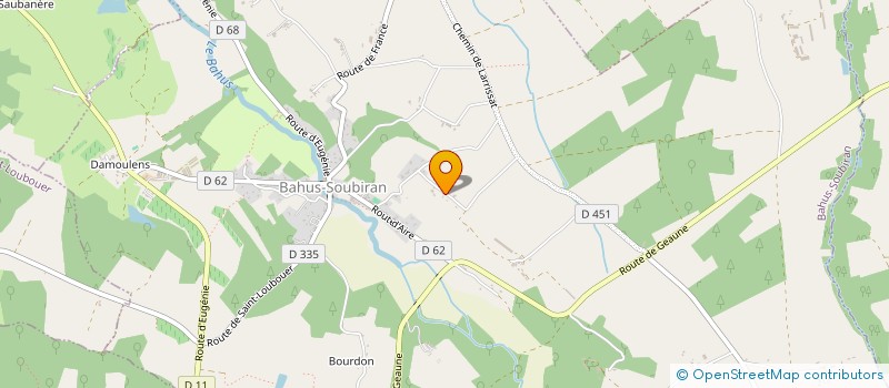 localisation de l'entreprise MONSIEUR JEAN-CLAUDE BIARNES  BAHUS-SOUBIRAN
