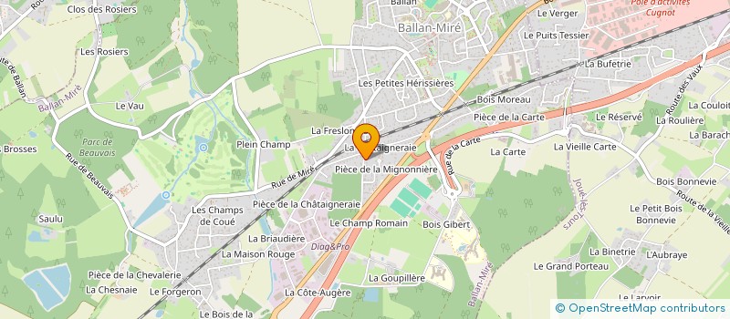 localisation de l'entreprise MONSIEUR JEAN-CLAUDE BIGARREAU à BALLAN-MIRE