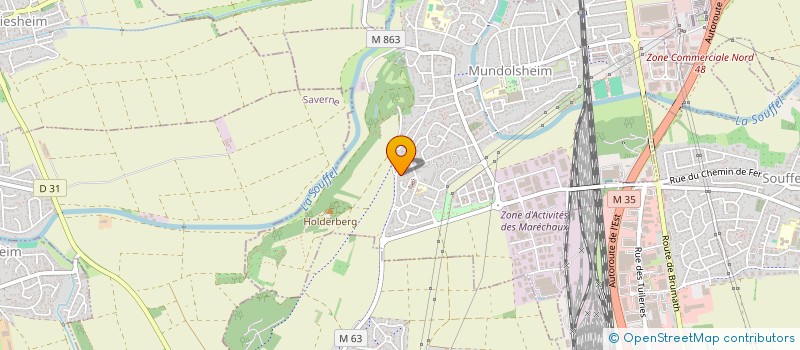localisation de l'entreprise MONSIEUR JEAN-CLAUDE BLAISE  MUNDOLSHEIM