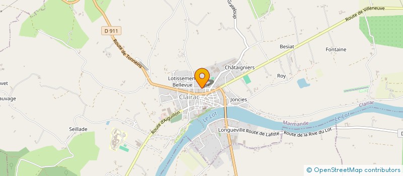 localisation de l'entreprise MONSIEUR JEAN-CLAUDE BLANCHARD  CLAIRAC