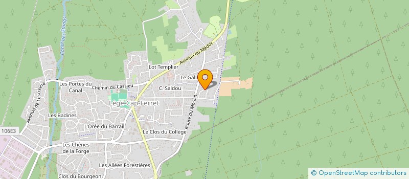 localisation de l'entreprise MONSIEUR JEAN-CLAUDE BLAZQUEZ  LEGE-CAP-FERRET