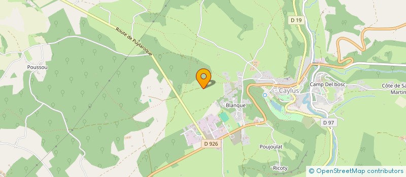 localisation de l'entreprise MONSIEUR JEAN-CLAUDE BONNEMORT  CAYLUS