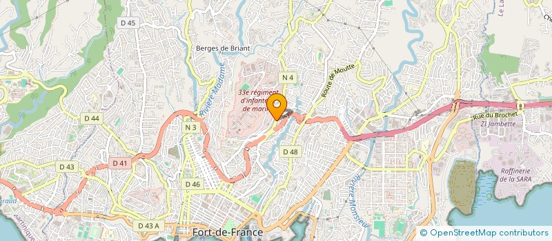 localisation de l'entreprise MONSIEUR JEAN-CLAUDE BORVAL  FORT-DE-FRANCE