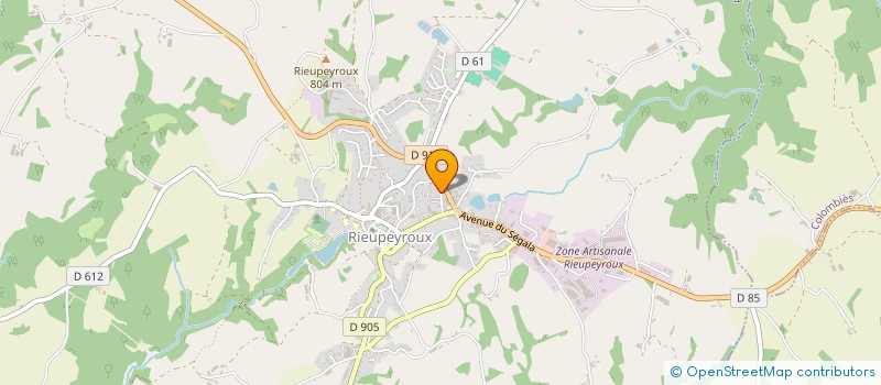 localisation de l'entreprise MONSIEUR JEAN-CLAUDE BOU  RIEUPEYROUX