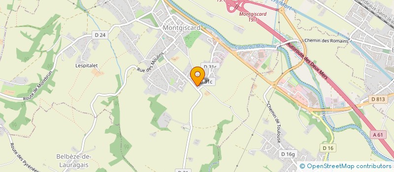 localisation de l'entreprise MONSIEUR JEAN-CLAUDE BOU  MONTGISCARD