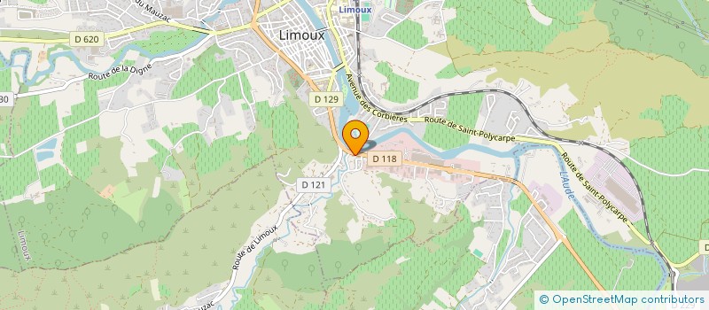 localisation de l'entreprise MONSIEUR JEAN CLAUDE BOUCHAREU  LIMOUX