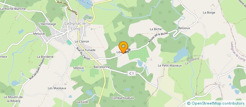 localisation de l'entreprise MONSIEUR JEAN-CLAUDE BOUCHERON à LADIGNAC-LE-LONG