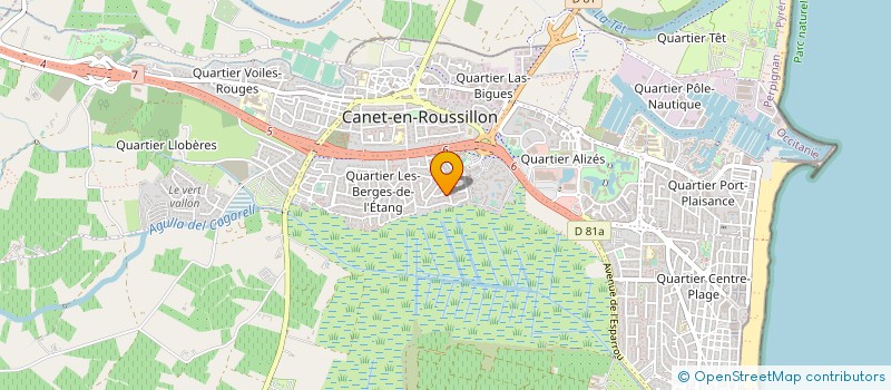 localisation de l'entreprise MONSIEUR JEAN CLAUDE BOUISSET  CANET-EN-ROUSSILLON