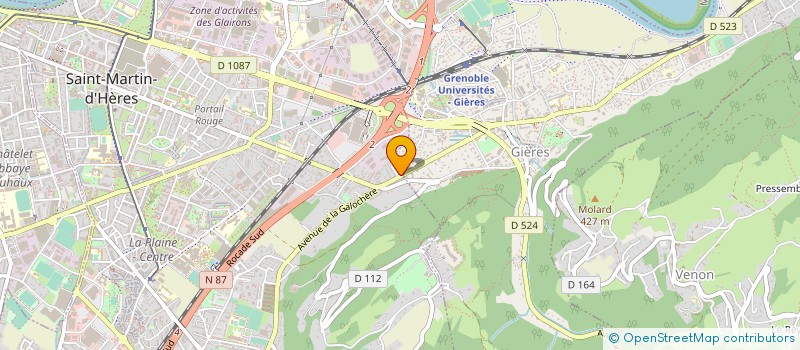 localisation de l'entreprise MONSIEUR JEAN-CLAUDE BOURGEOIS  SAINT-MARTIN-D'HERES