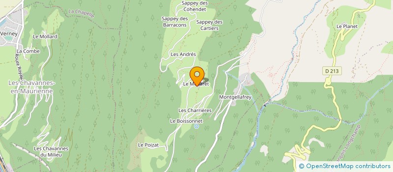 localisation de l'entreprise MONSIEUR JEAN-CLAUDE BOURRAUD  ST COLOMBAN DES VILLARDS