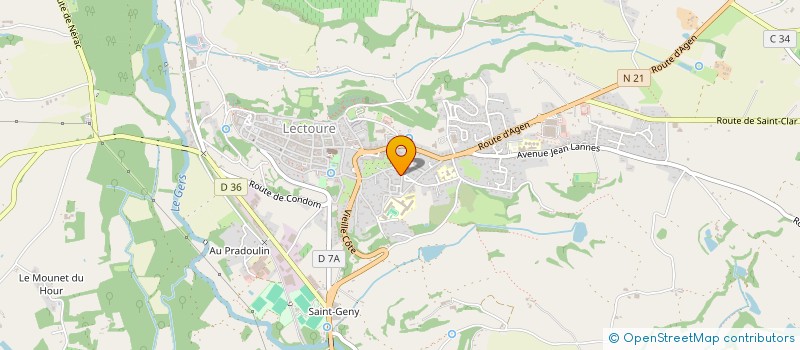 localisation de l'entreprise MONSIEUR JEAN CLAUDE BOUSQUET  LECTOURE