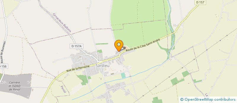 localisation de l'entreprise MONSIEUR JEAN-CLAUDE BOUVIER-RAMBAUD  SARDIEU