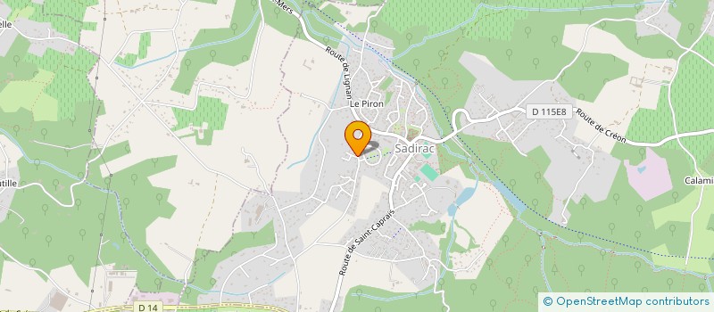 localisation de l'entreprise MONSIEUR JEAN-CLAUDE BRETHOUS  SADIRAC