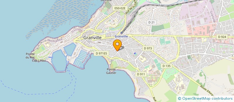 localisation de l'entreprise MONSIEUR JEAN-CLAUDE BRIARD  GRANVILLE