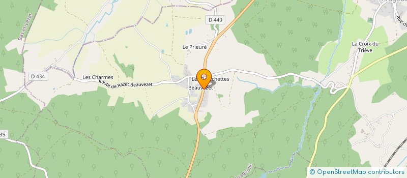 localisation de l'entreprise MONSIEUR JEAN-CLAUDE BRUN à SAINT-SYLVESTRE-PRAGOULIN