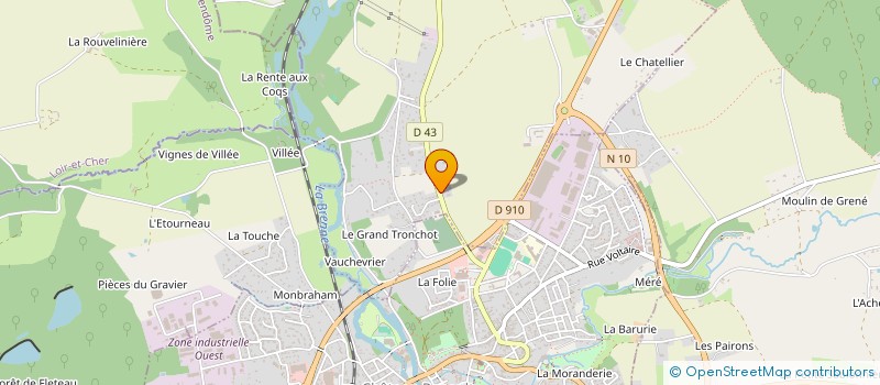 localisation de l'entreprise MONSIEUR JEAN-CLAUDE BRUNEAU  NEUVILLE-SUR-BRENNE