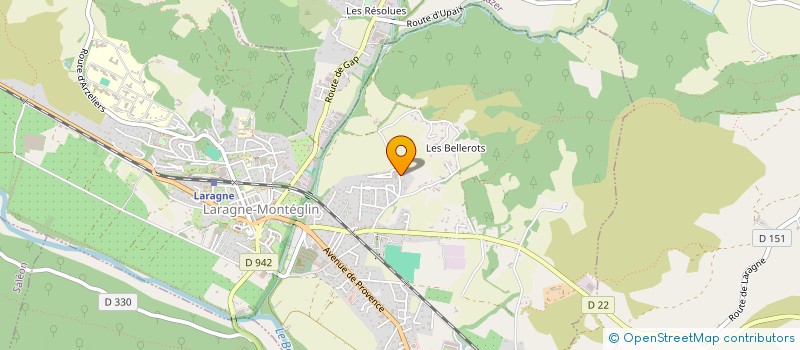 localisation de l'entreprise MONSIEUR JEAN CLAUDE BUENO  LARAGNE-MONTEGLIN