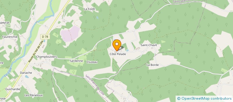 localisation de l'entreprise MONSIEUR JEAN-CLAUDE BUISSON  SAINT PIERRE DE COLE