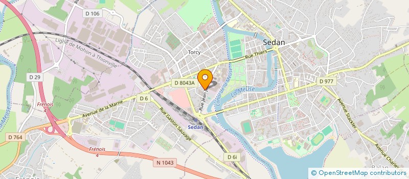 localisation de l'entreprise MONSIEUR JEAN CLAUDE CAILLAUD  SEDAN